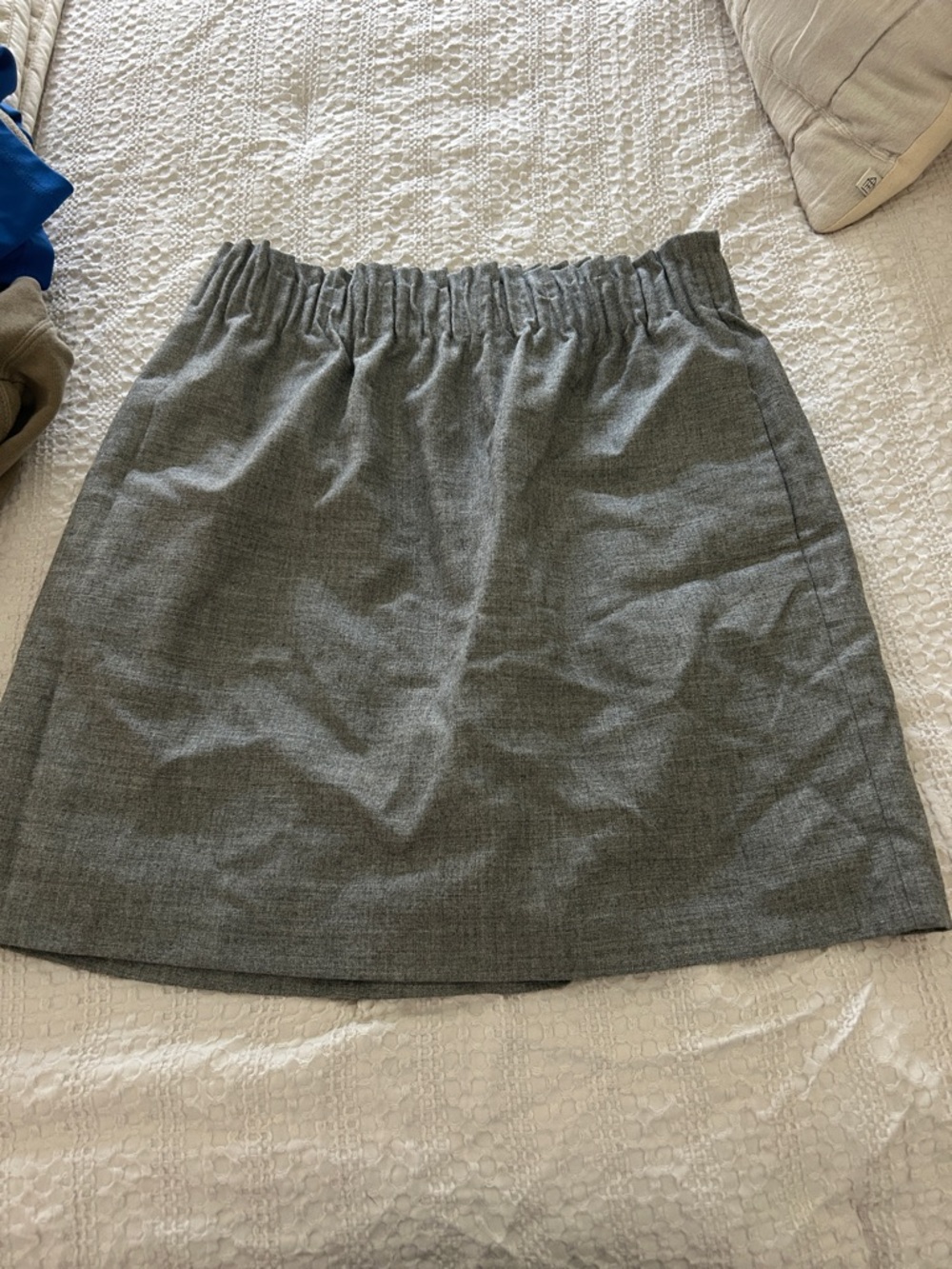 Classic Elastic-Waist Grey Women's Skirt